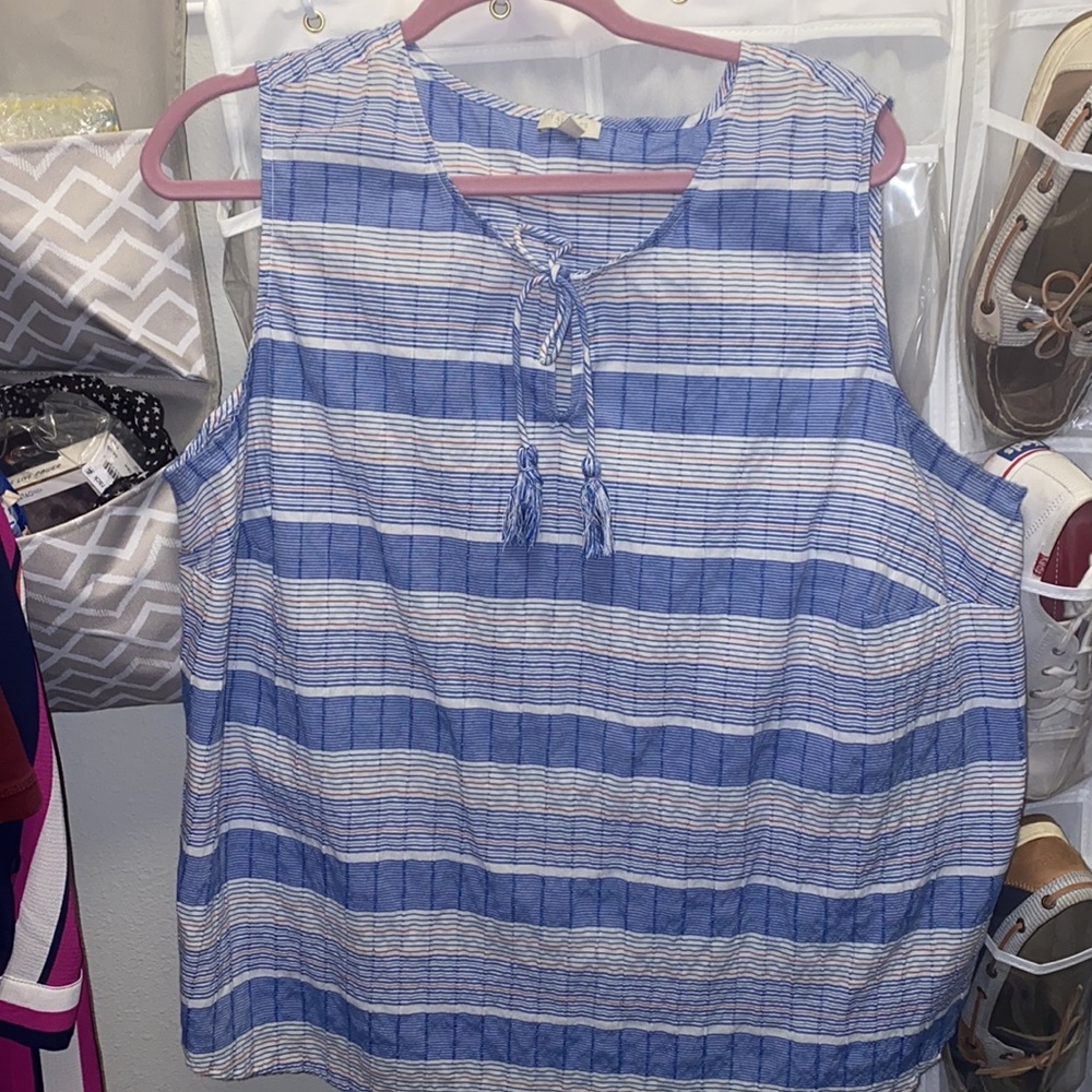Talbots sleeveless blouse 3x